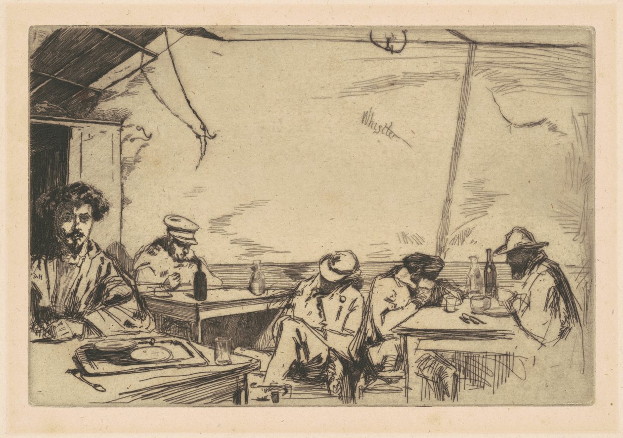 Három filléres leves, 1859. alkotó: James Abbott McNeill Whistler