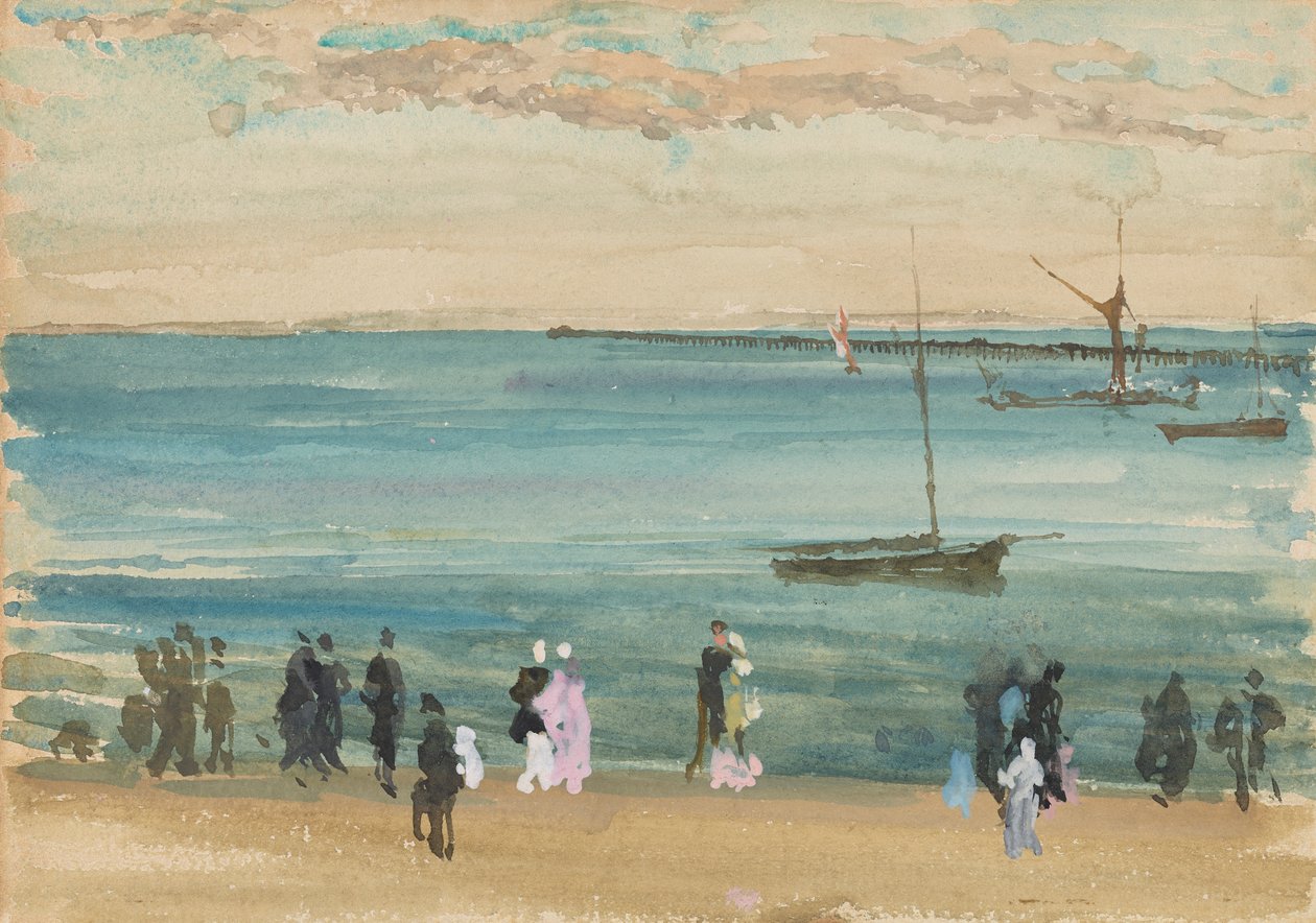 Southend Pier, 1882-1884. alkotó: James Abbott McNeill Whistler