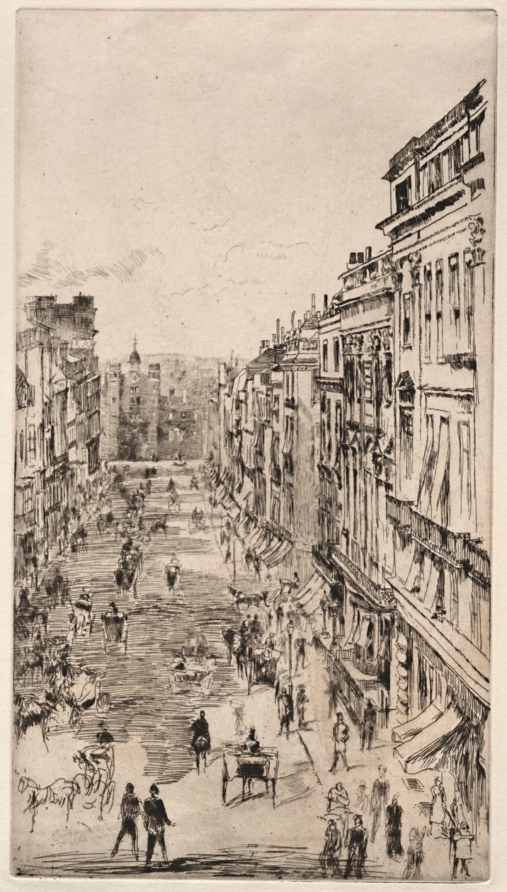St. James Street. alkotó: James Abbott McNeill Whistler