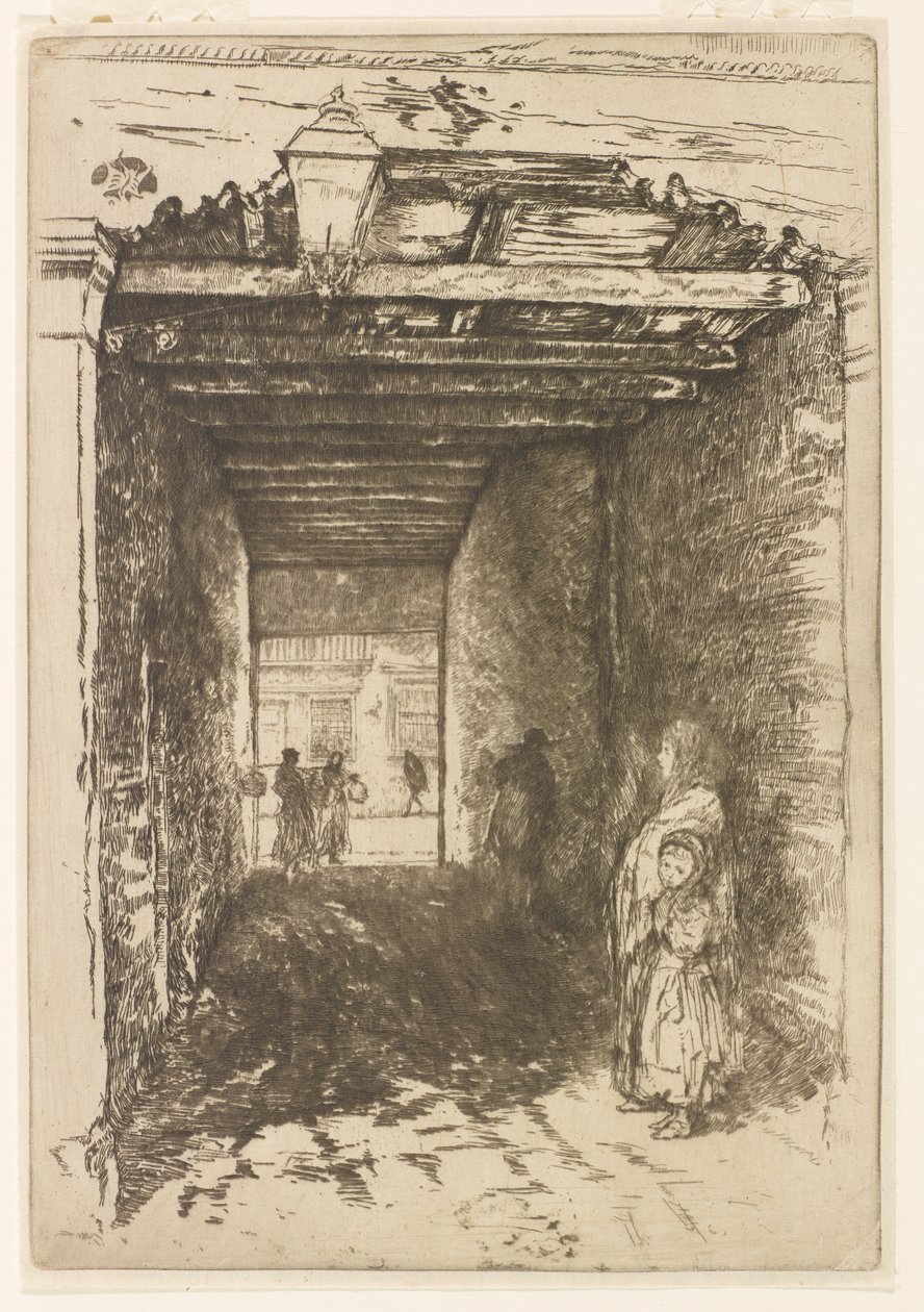A koldusok, 1879-1880. alkotó: James Abbott McNeill Whistler