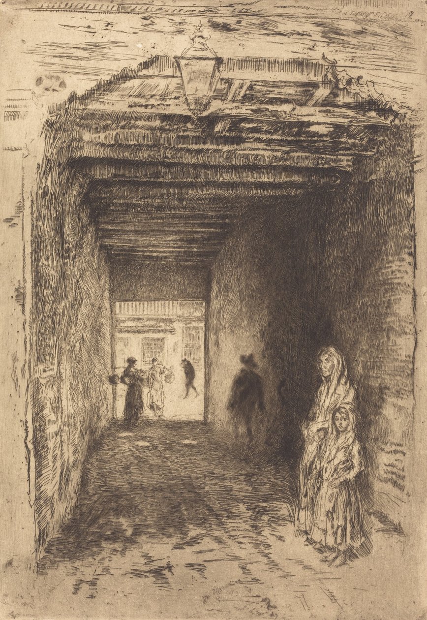 A koldusok, 18791880. alkotó: James Abbott McNeill Whistler