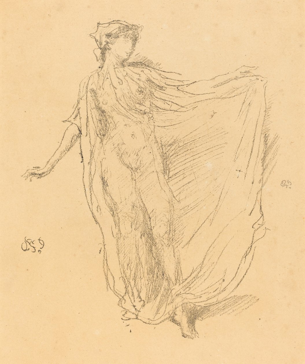 A táncoló lány, 1889. alkotó: James Abbott McNeill Whistler