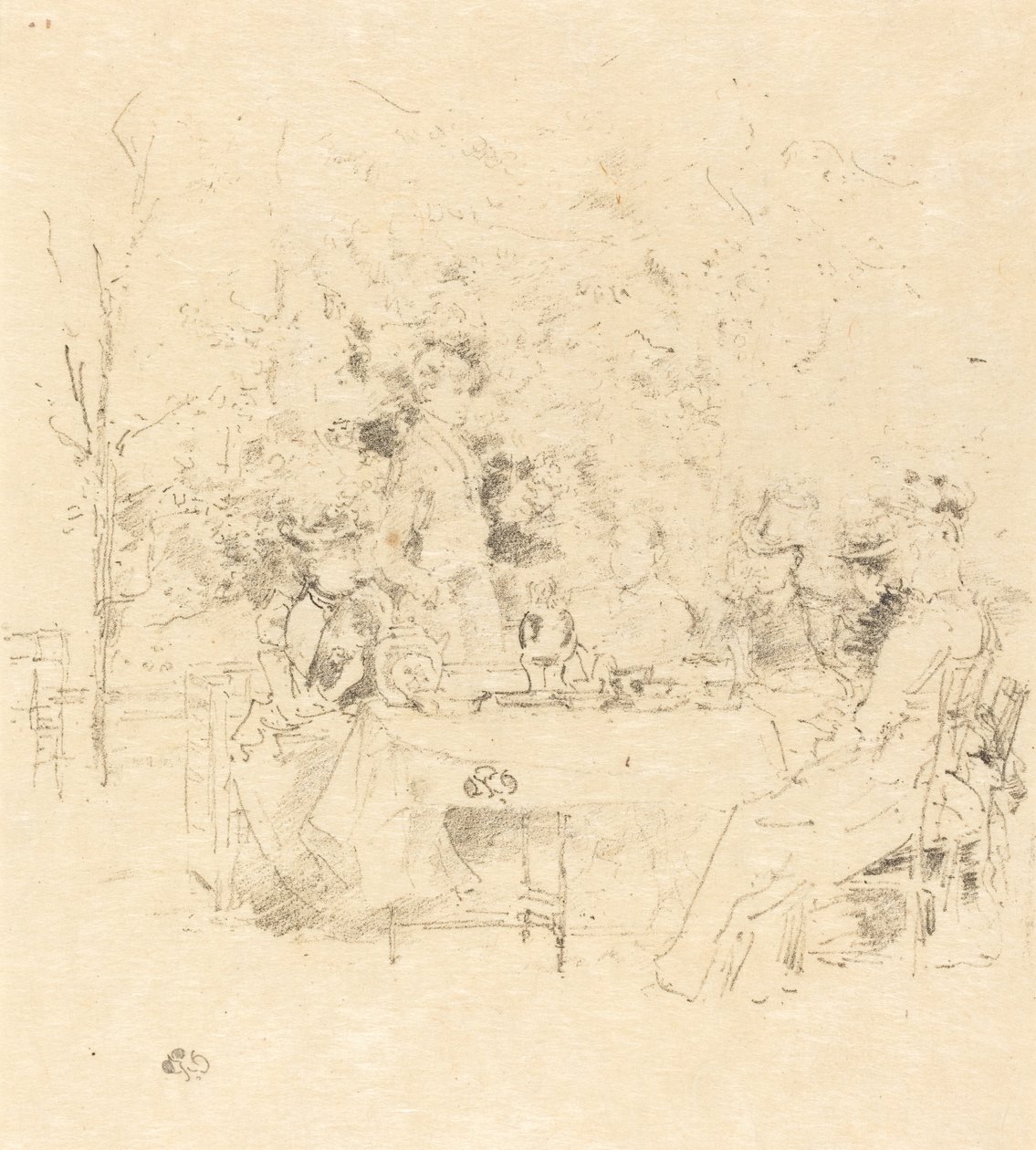A kert, 1891. alkotó: James Abbott McNeill Whistler