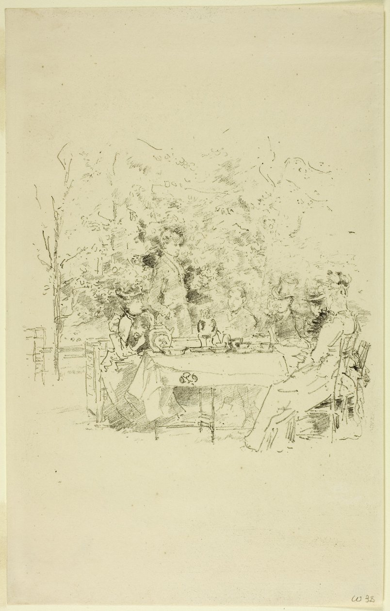 A kert, 1891 alkotó: James Abbott McNeill Whistler