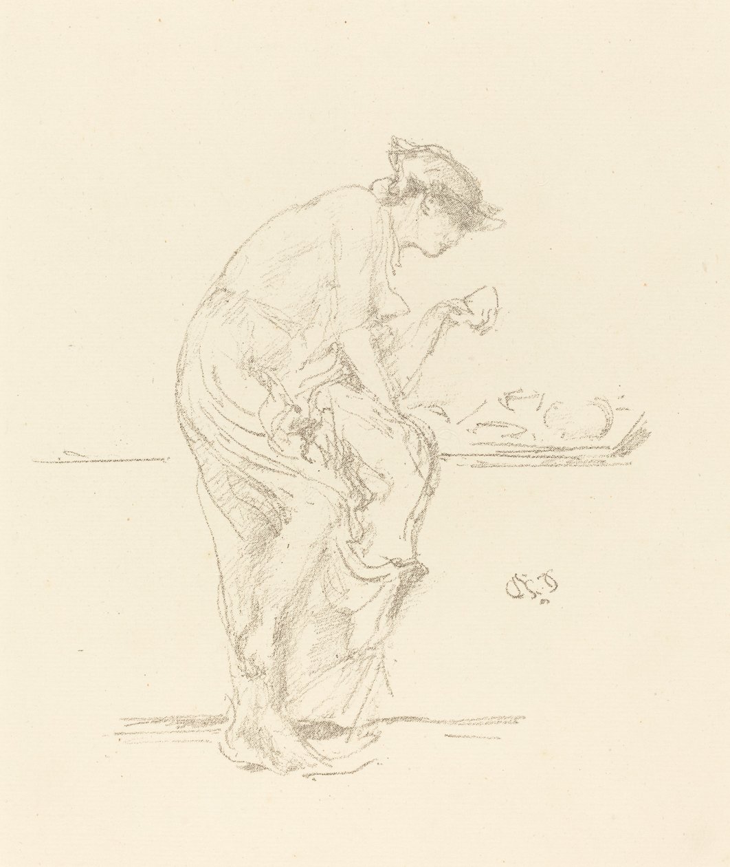 A horoszkóp c. 1889. alkotó: James Abbott McNeill Whistler