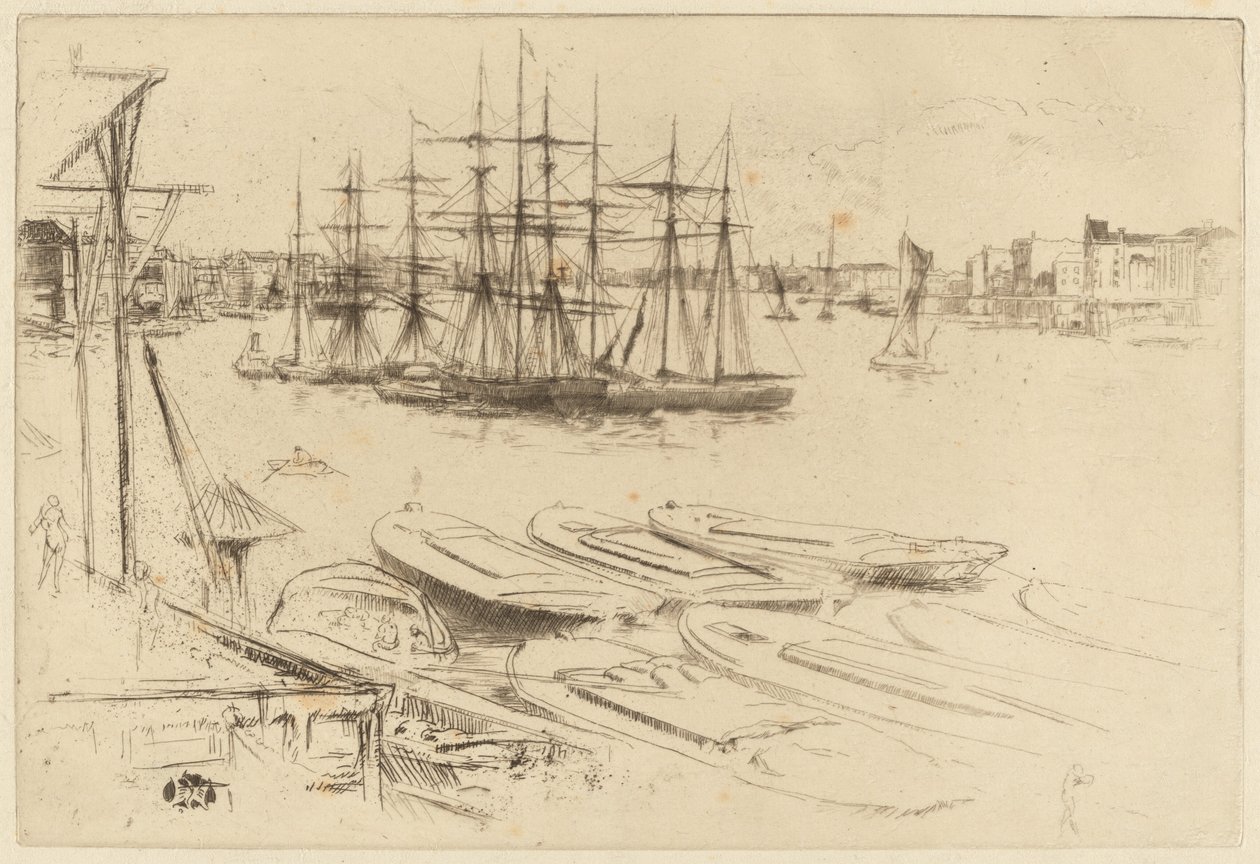A nagy medence c. 1879. alkotó: James Abbott McNeill Whistler