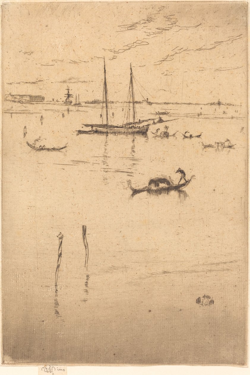 A kis lagúna, 18791880. alkotó: James Abbott McNeill Whistler