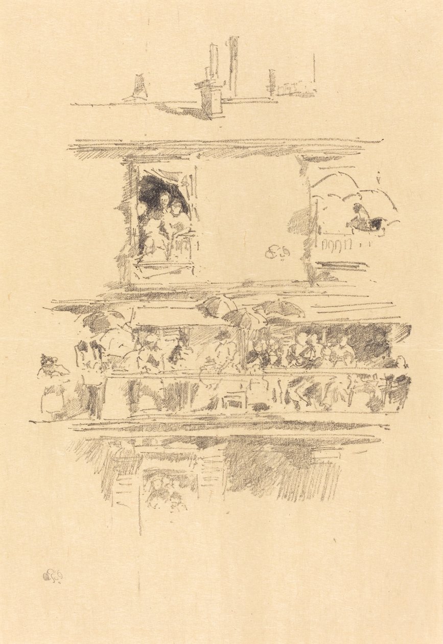 A hosszú erkély, 1894. alkotó: James Abbott McNeill Whistler