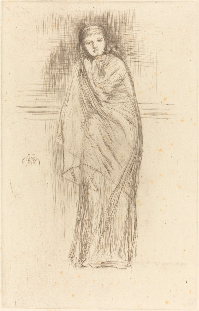 Pihenő modell, 1870. alkotó: James Abbott McNeill Whistler