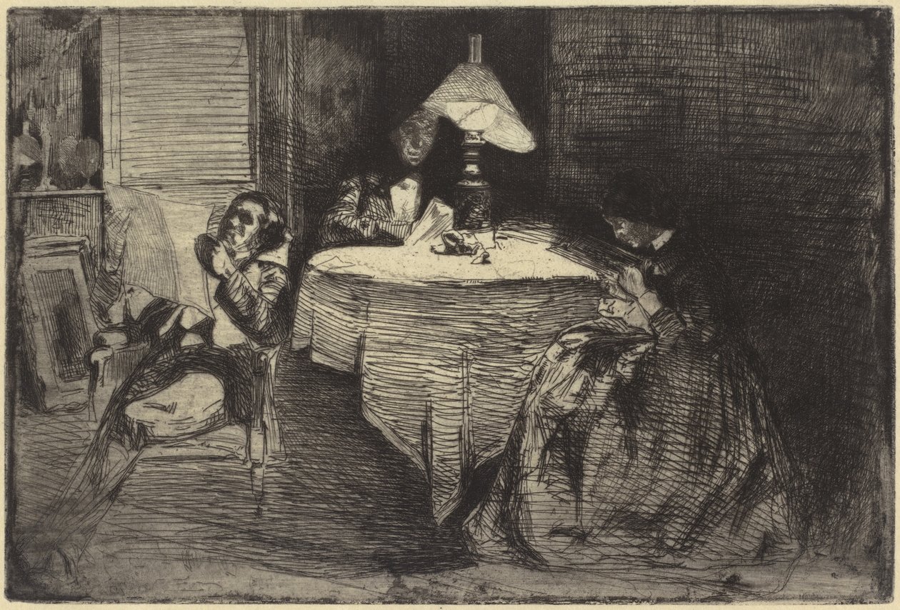 Zeneterem, 1858. alkotó: James Abbott McNeill Whistler