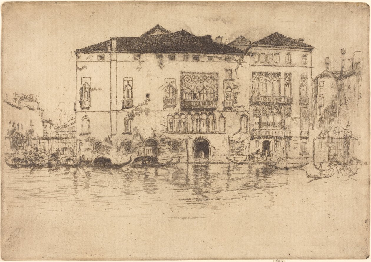 A paloták, 1880. alkotó: James Abbott McNeill Whistler