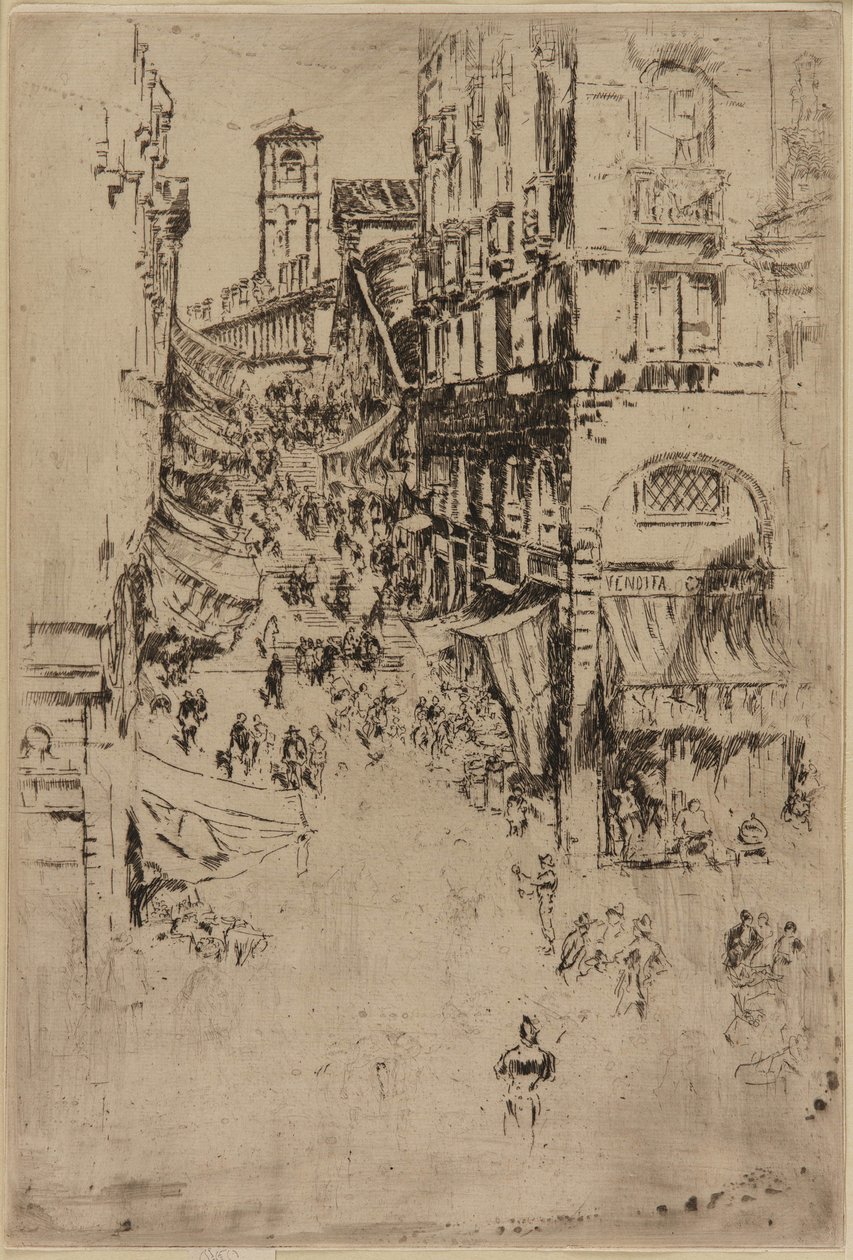 A Rialto, 1879-1880. alkotó: James Abbott McNeill Whistler