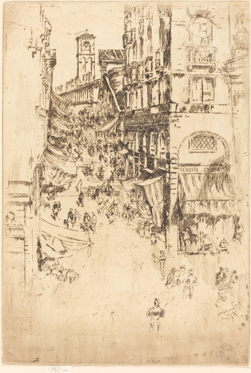 A Rialto, 1880. alkotó: James Abbott McNeill Whistler