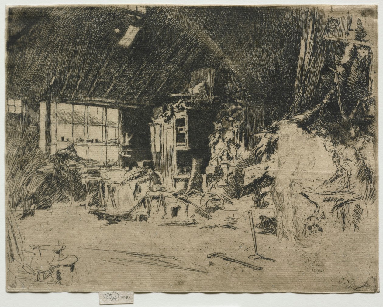 A kovácsműhely. alkotó: James Abbott McNeill Whistler