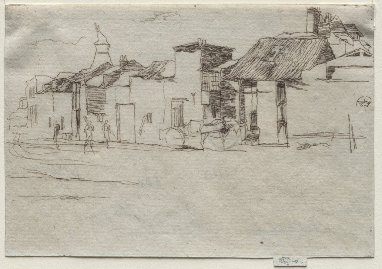 A hattyú, Chelsea, c. 1870. alkotó: James Abbott McNeill Whistler