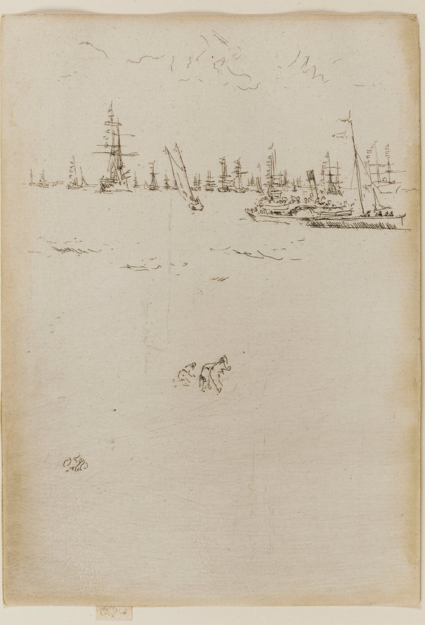 A látogatók hajója, 1887. alkotó: James Abbott McNeill Whistler