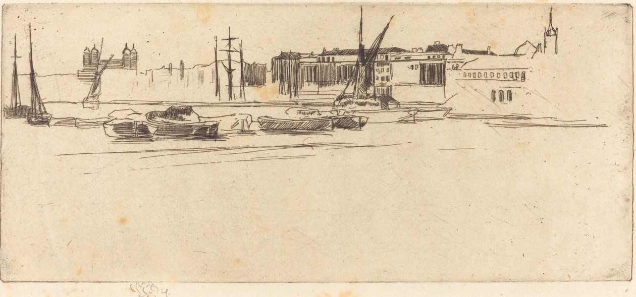 A Fehér torony, c. 1875. alkotó: James Abbott McNeill Whistler