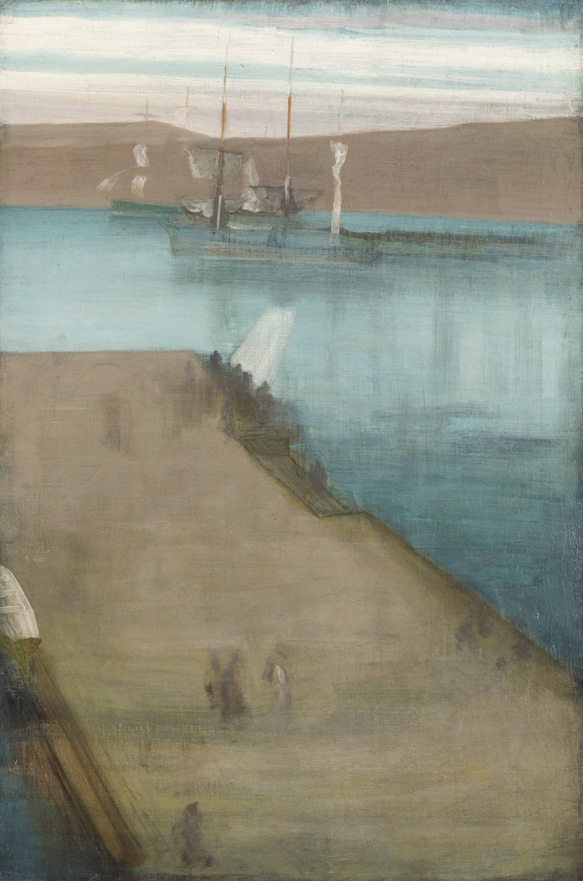 Valparaiso kikötője, 1866. alkotó: James Abbott McNeill Whistler