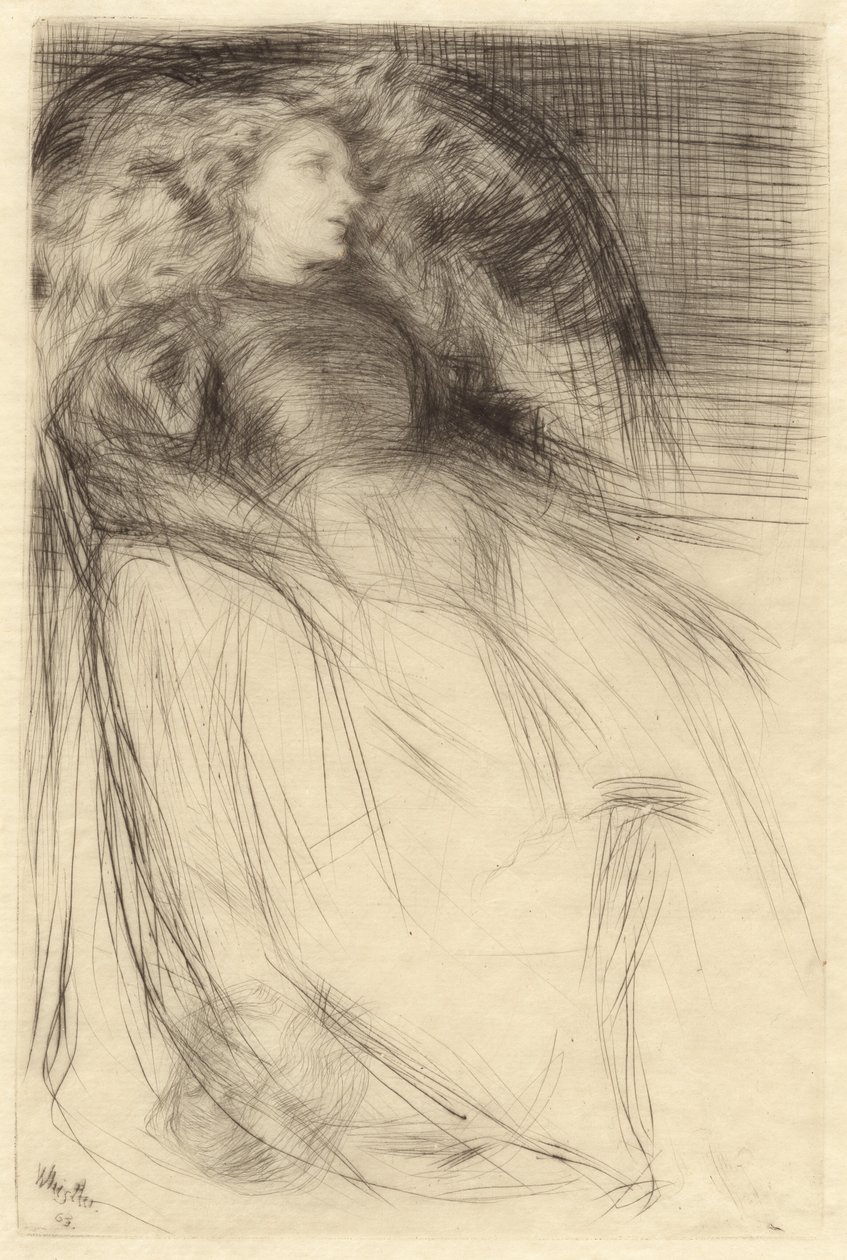 Fáradt, 1863. alkotó: James Abbott McNeill Whistler