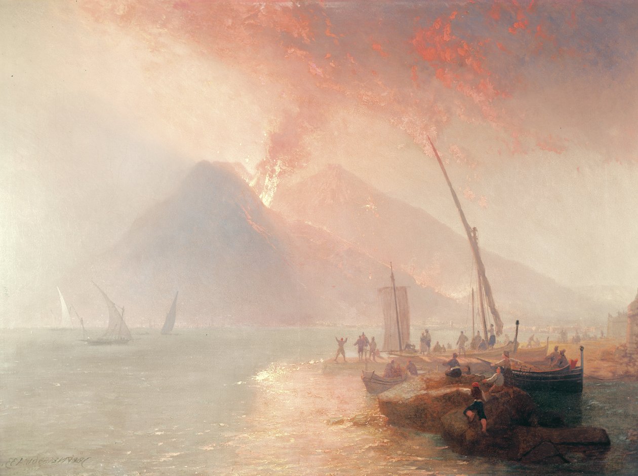 A Vezúv kitörése, 1856 alkotó: James Baker Pyne