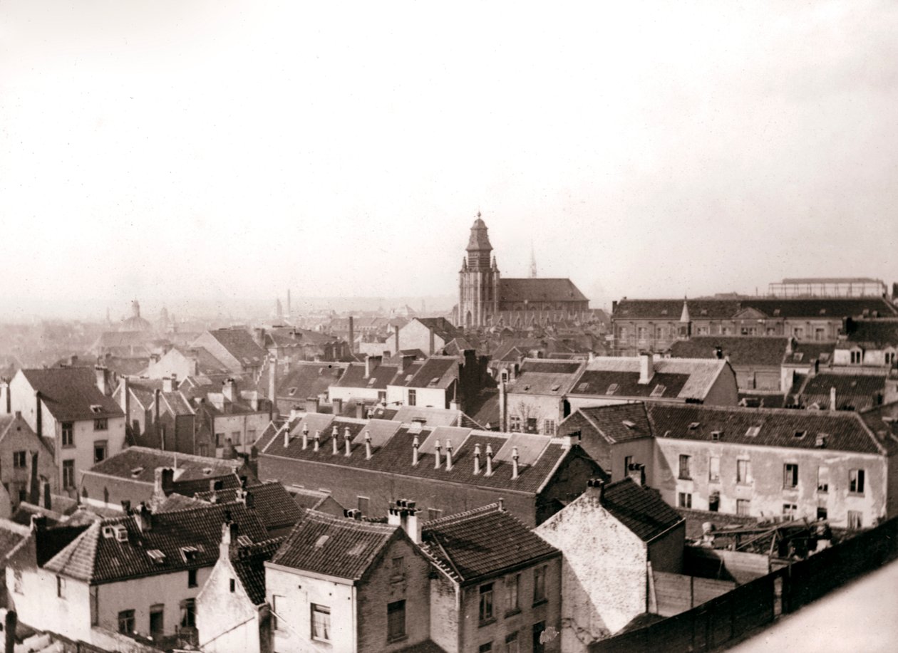Antwerpen látképe, 1898. alkotó: James Batkin