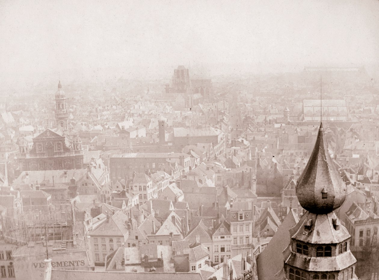 Antwerpen látképe, 1898. alkotó: James Batkin