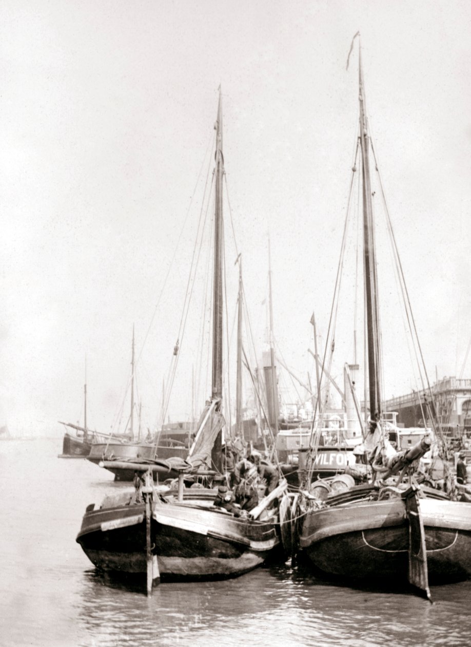 Csatornahajók, Rotterdam, 1898. alkotó: James Batkin