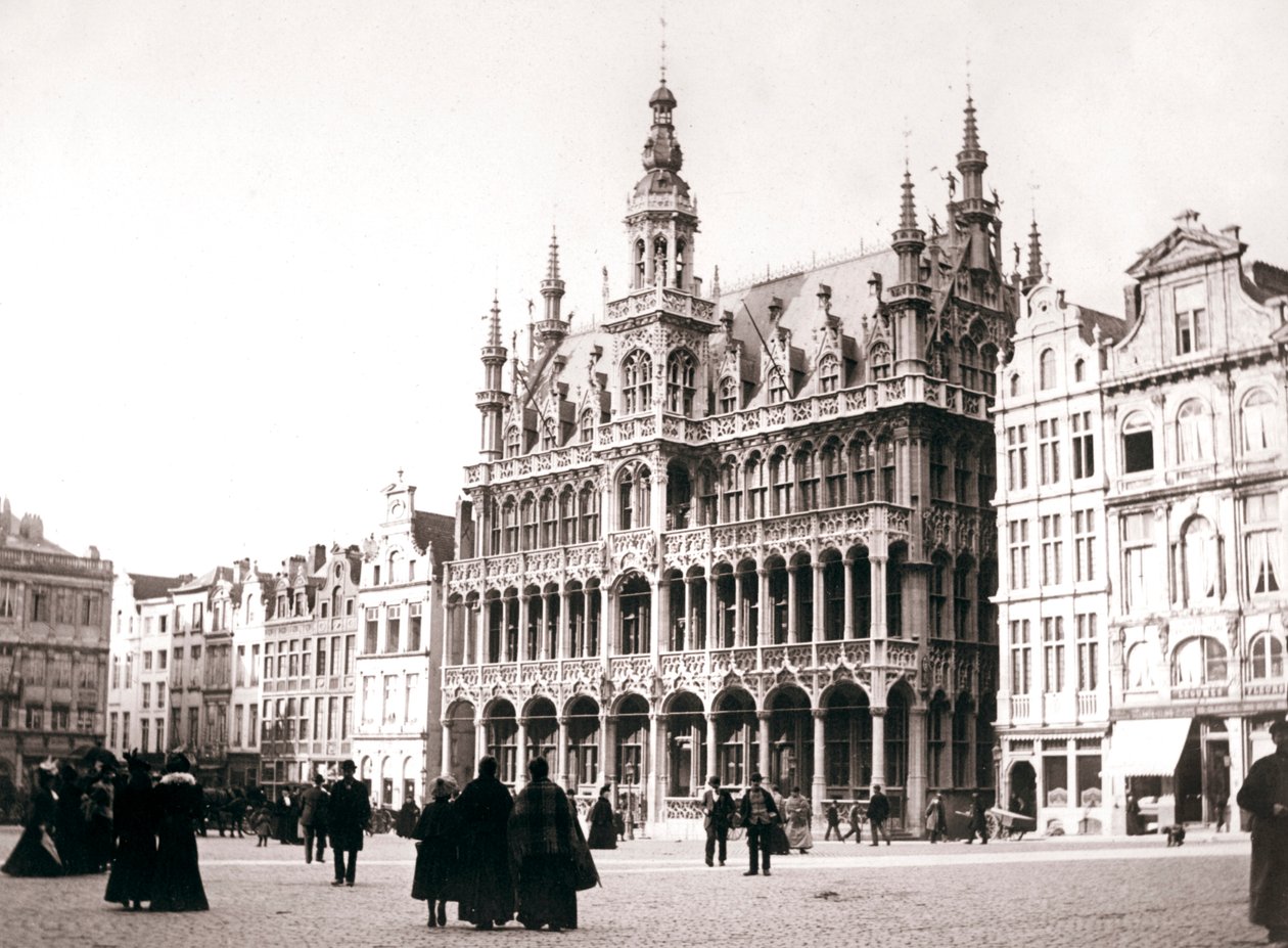 Piac tér, Brüsszel, 1898. alkotó: James Batkin
