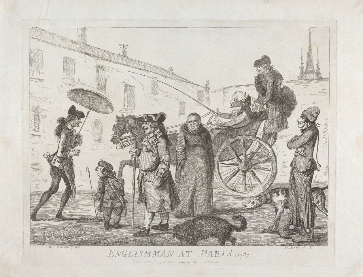 Angol Párizsban, 1767 alkotó: James Bretherton