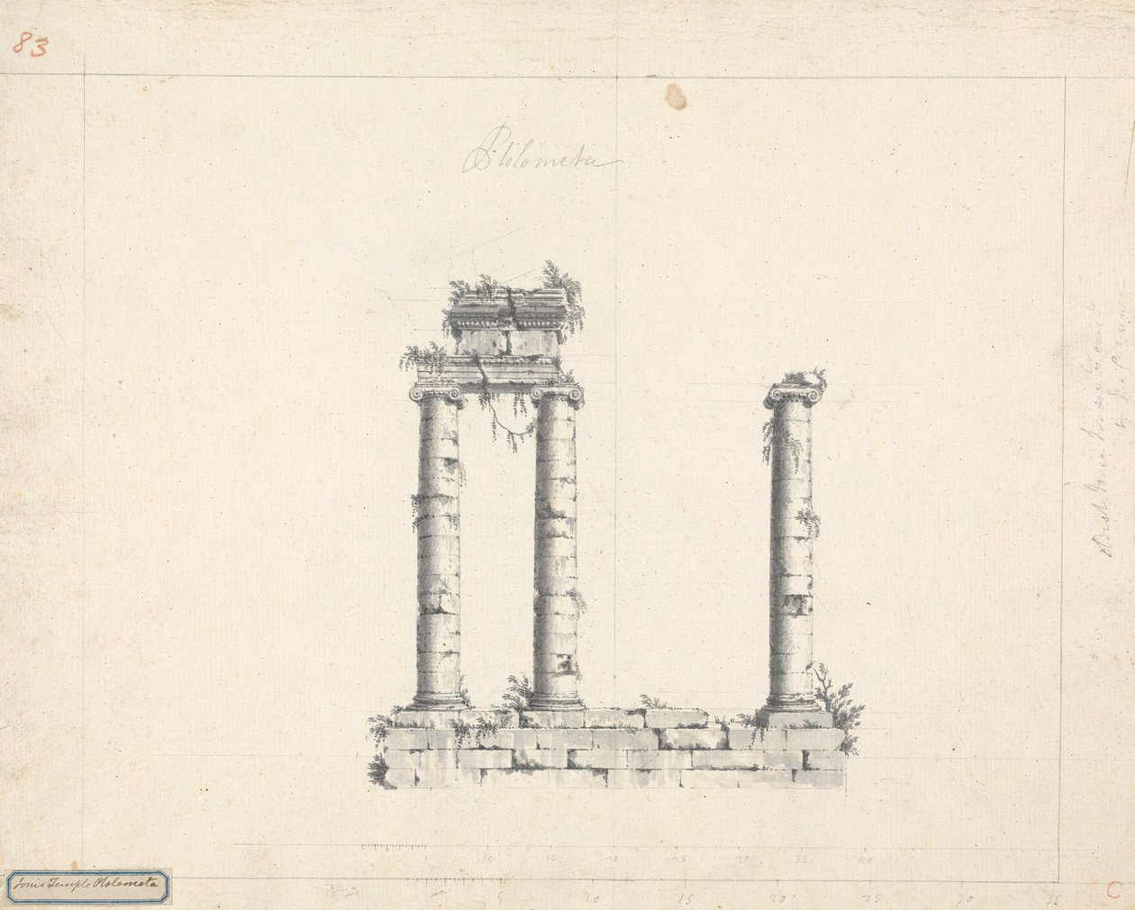 Ionic Temple Ptolmeta alkotó: James Bruce
