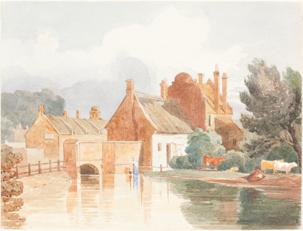 A Bure-on, Aylsham közelében, Norfolk államban. alkotó: James Bulwer