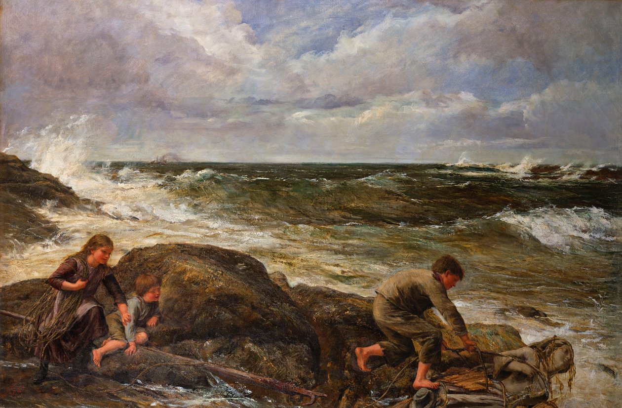 Sellőt fogni, 1883 alkotó: James Clarke Hook