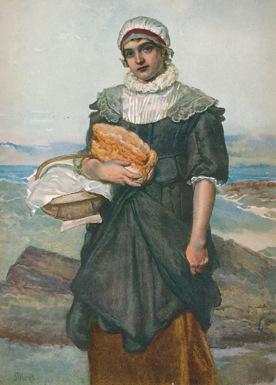 Egy francia halászlány, 1890, 1906. alkotó: James Dromgole Linton