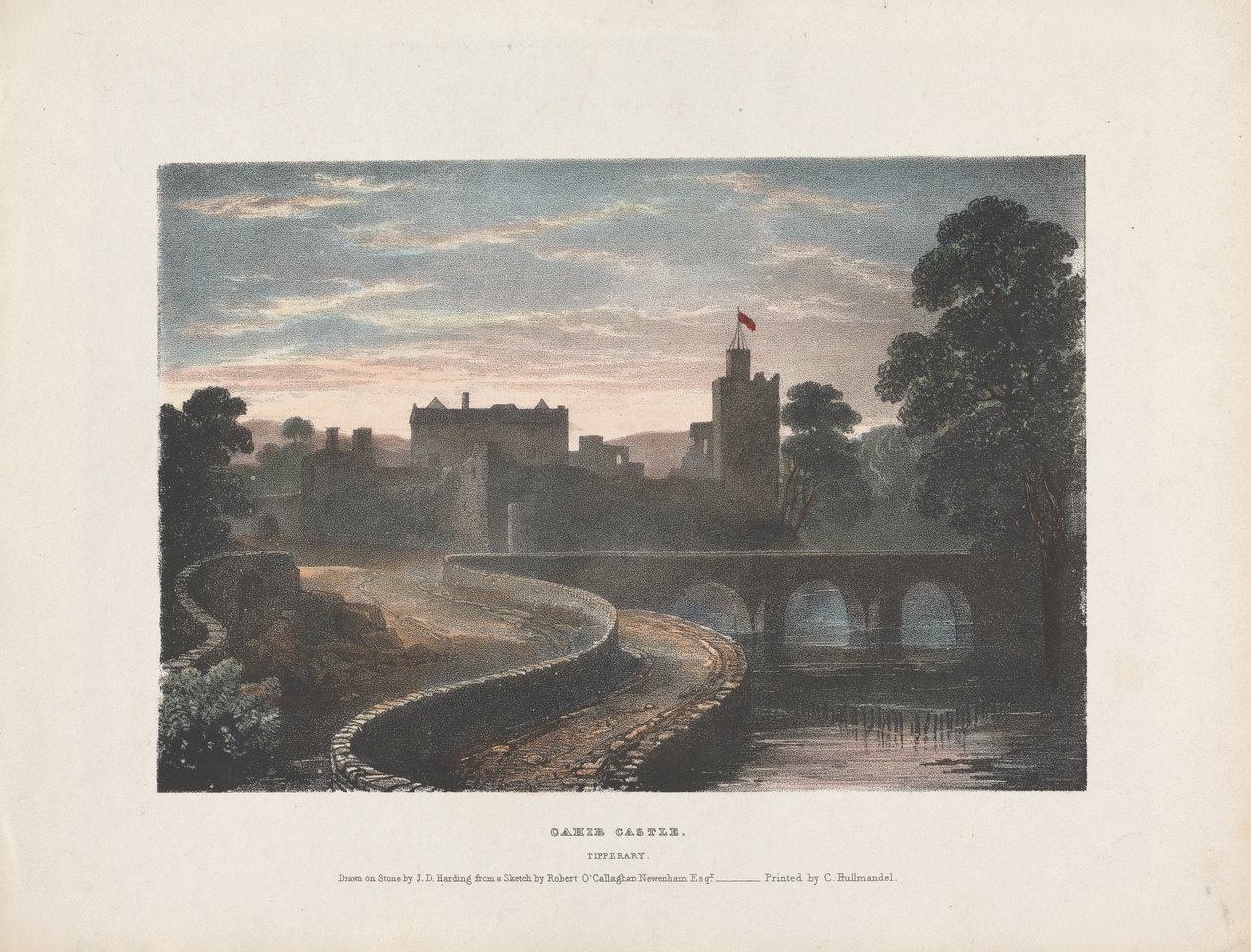 Cahir kastély alkotó: James Duffield Harding