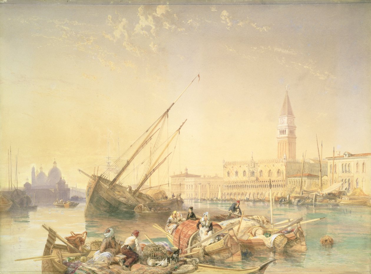 A Canal Grande, Velence alkotó: James Duffield Harding