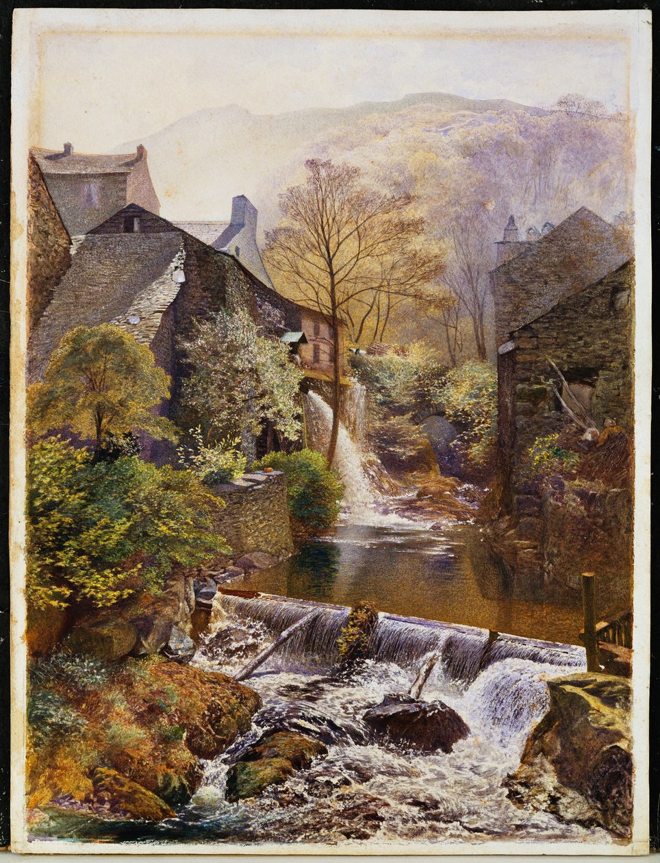 A régi vízimalom alkotó: James Duffield Harding