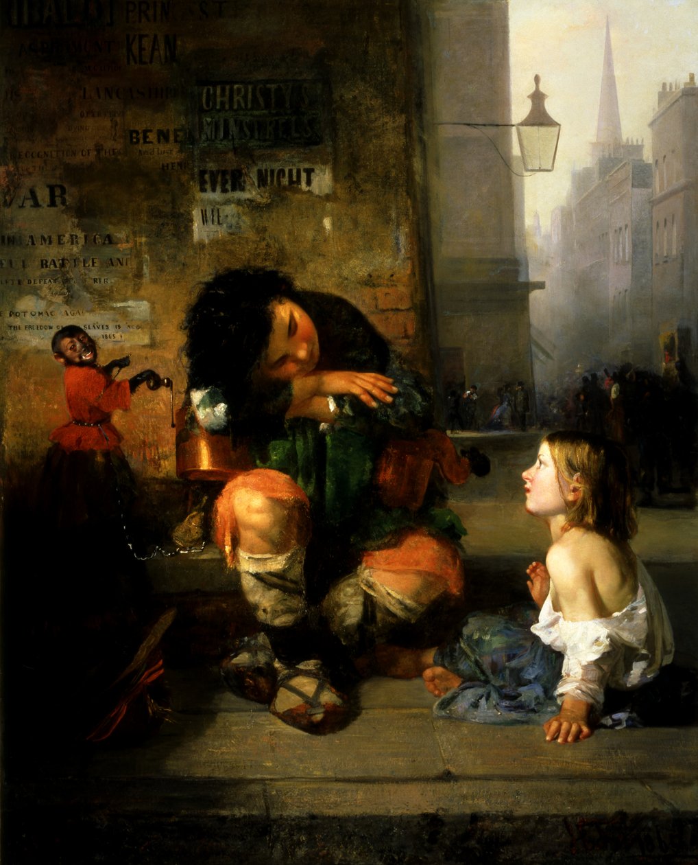 A Savoyard fiú Londonban, 1865. alkotó: James Edward Freeman