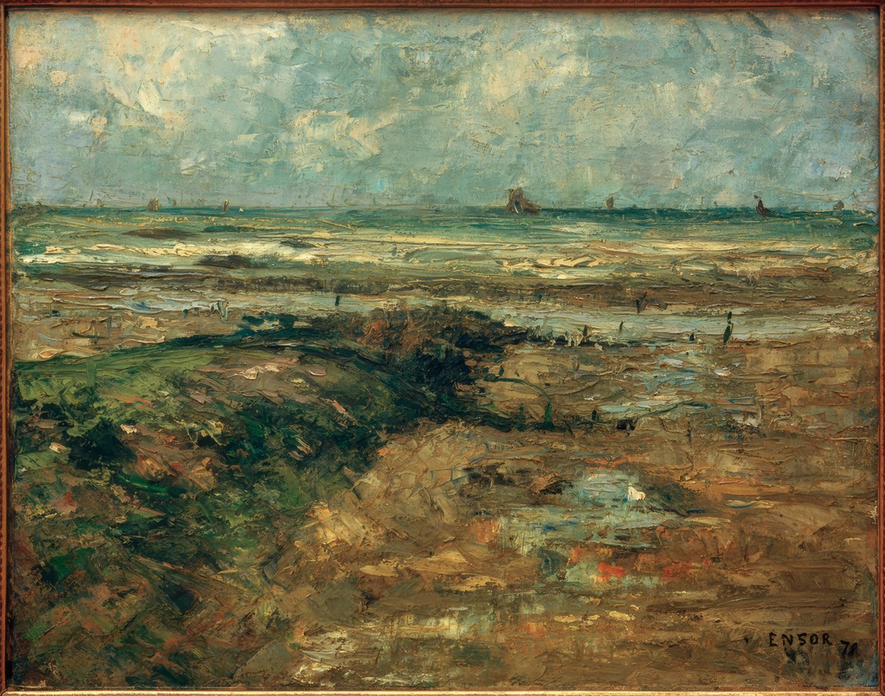 A hullámtörő alkotó: James Sidney Ensor