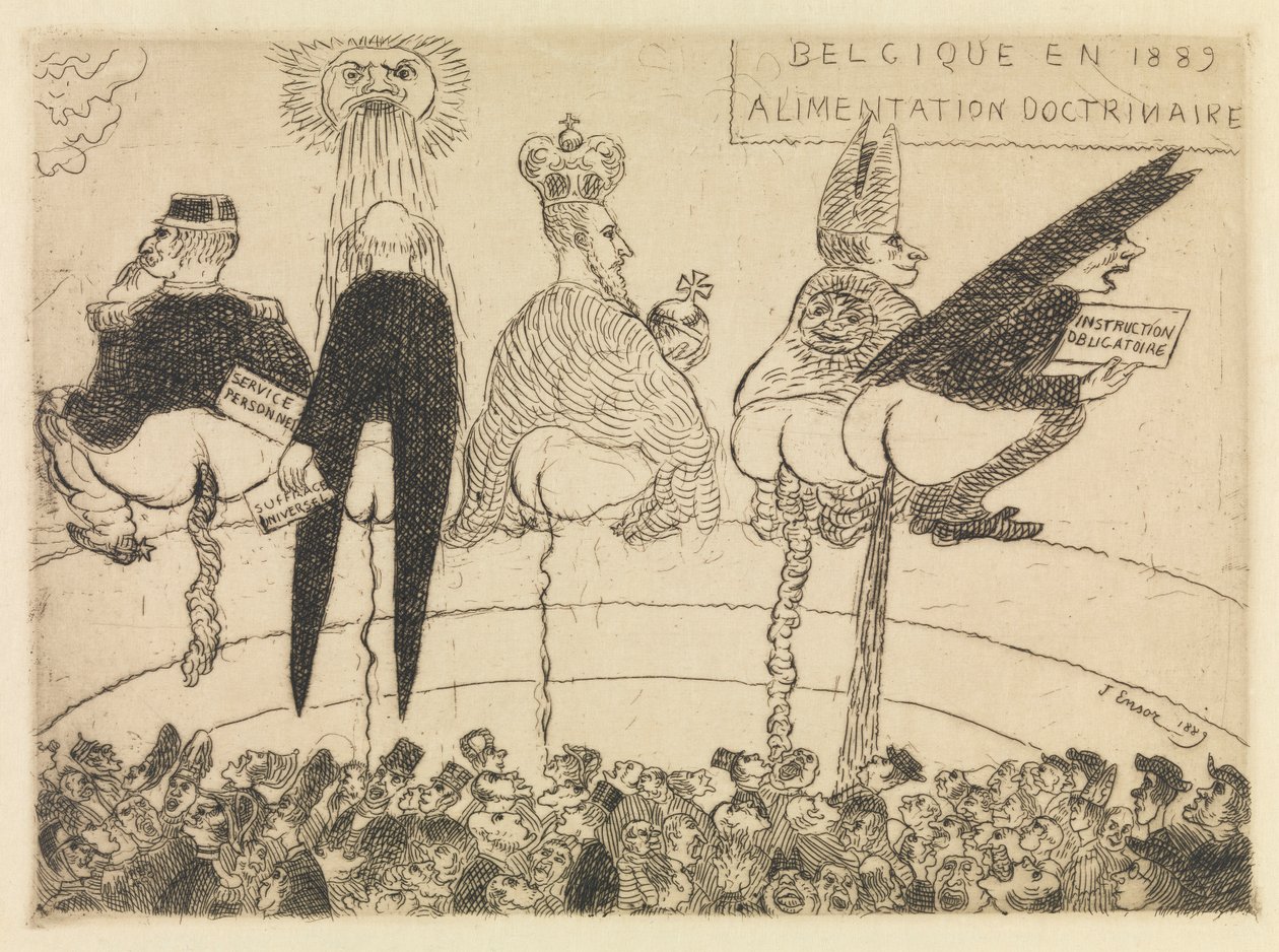 Tanítási Táplálkozás alkotó: James Ensor