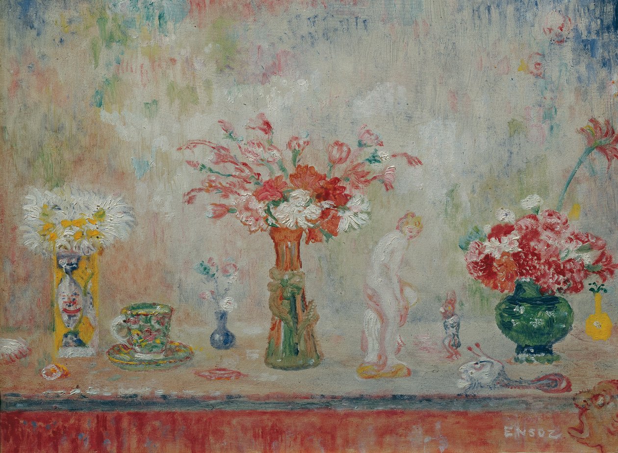 Fantasztikus csendélet, c. 1917. alkotó: James Ensor