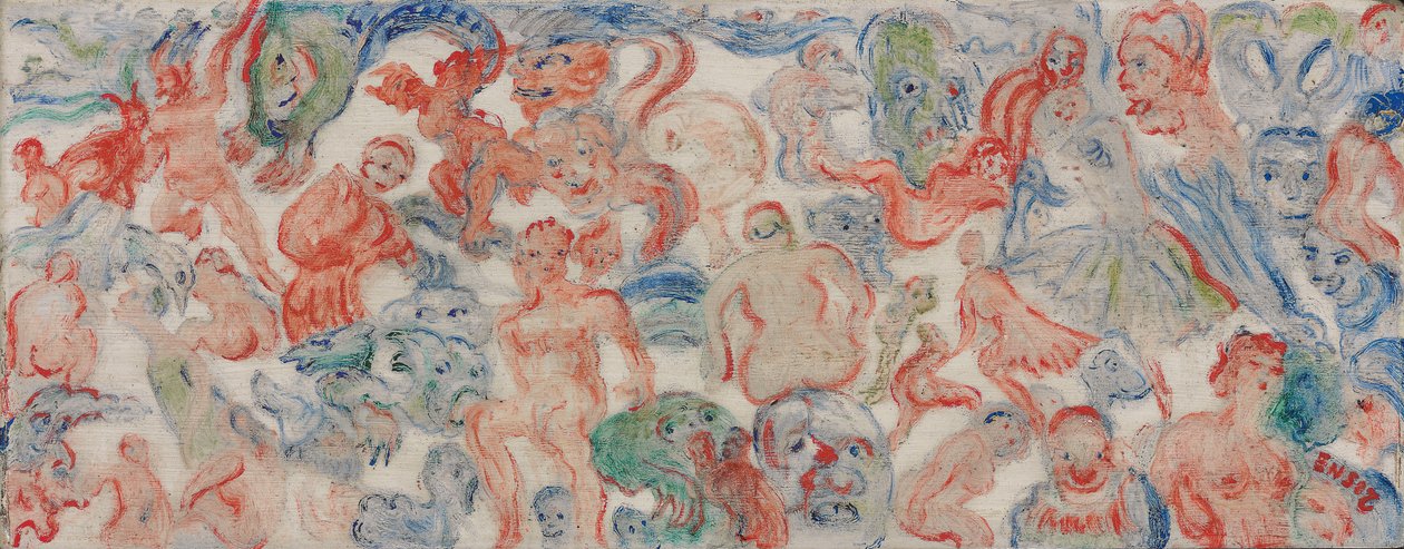 Szörnyek összefonva, összefűzve, összefonva (A) alkotó: James Ensor