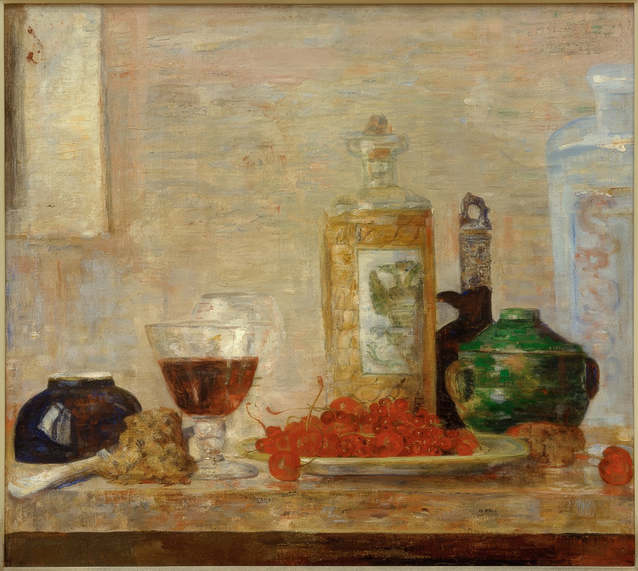 Csendélet cseresznyével alkotó: James Sidney Ensor