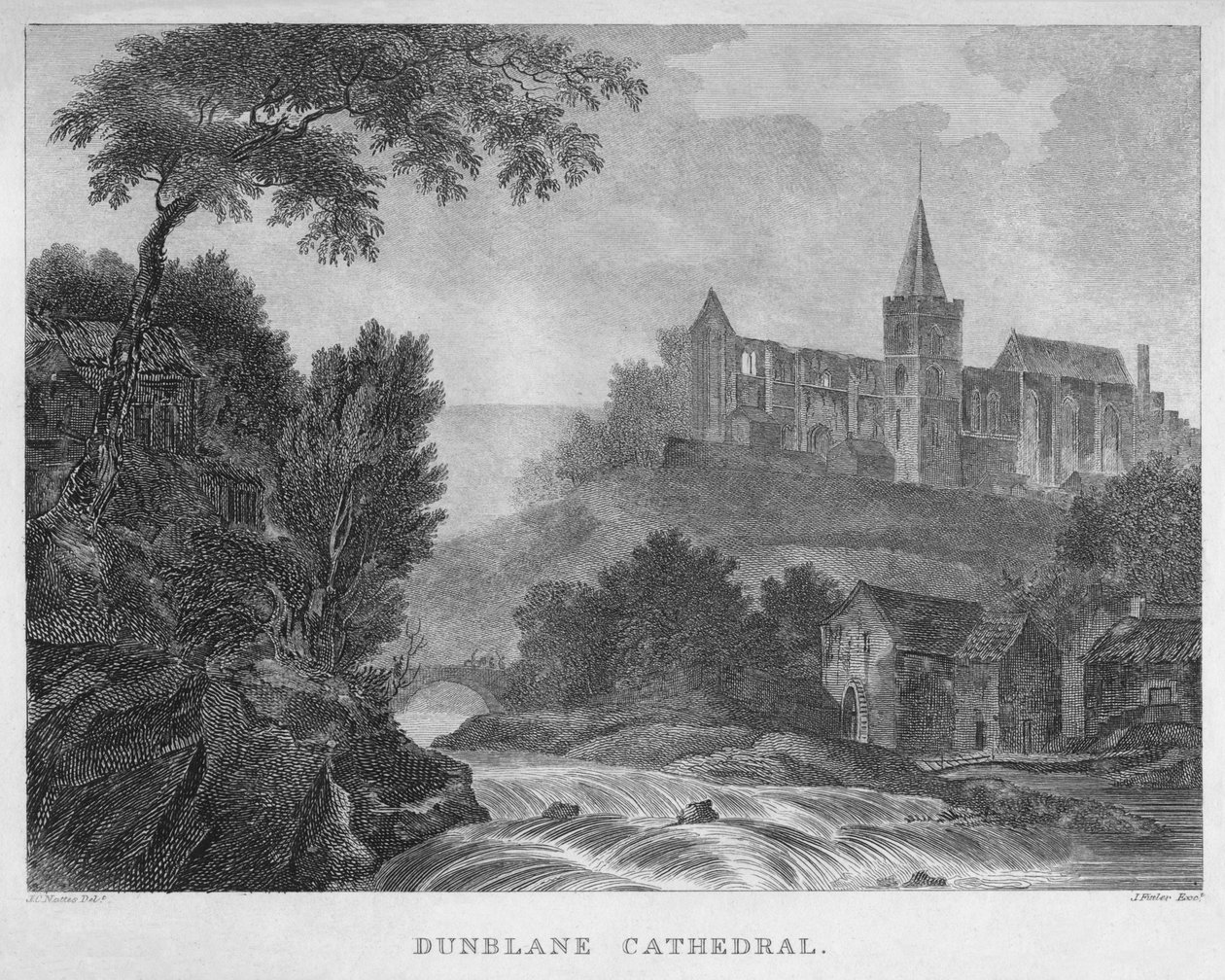 Dunblane katedrális, 1804 alkotó: James Fittler