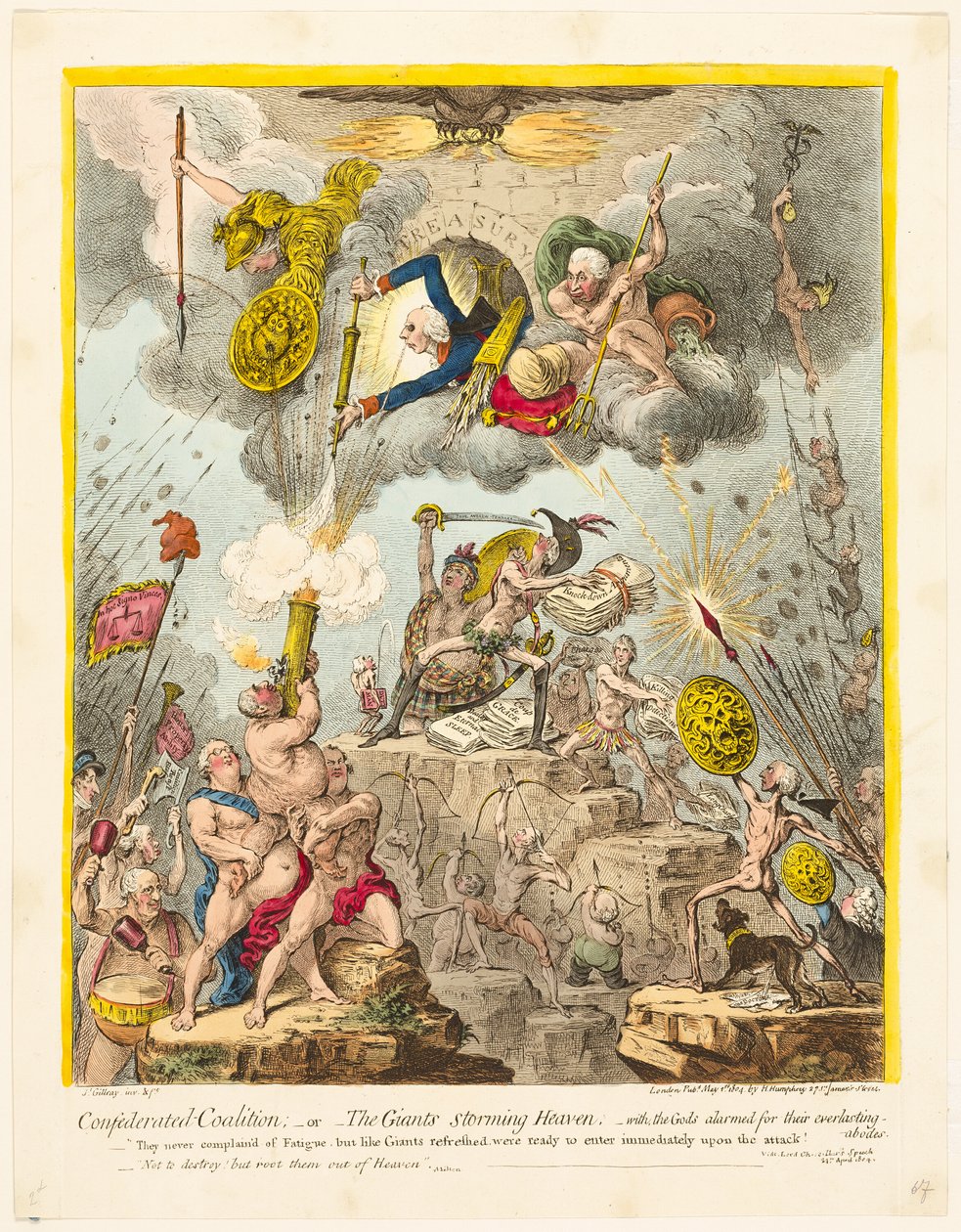 Konföderációs Koalíció alkotó: James Gillray
