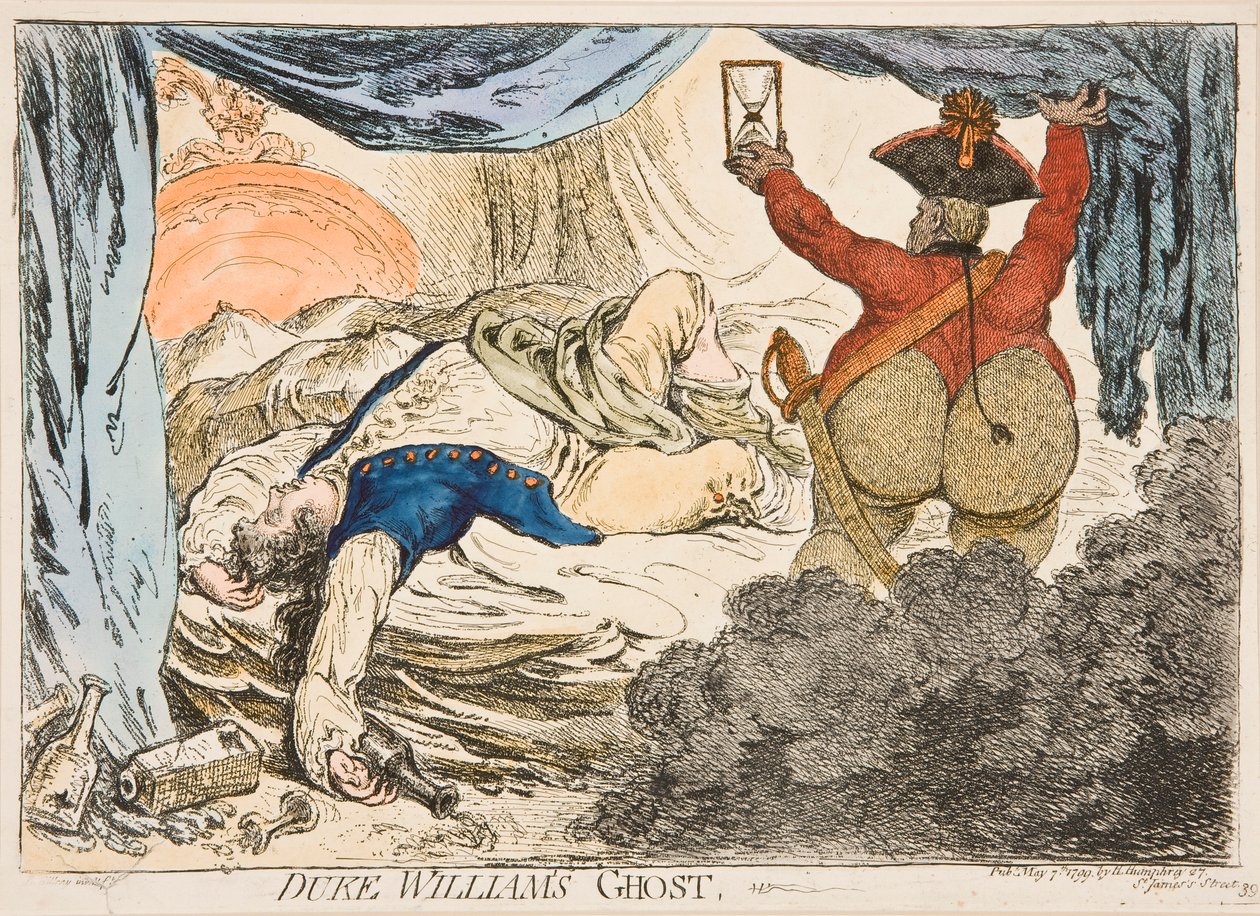 Vilmos herceg szelleme alkotó: James Gillray