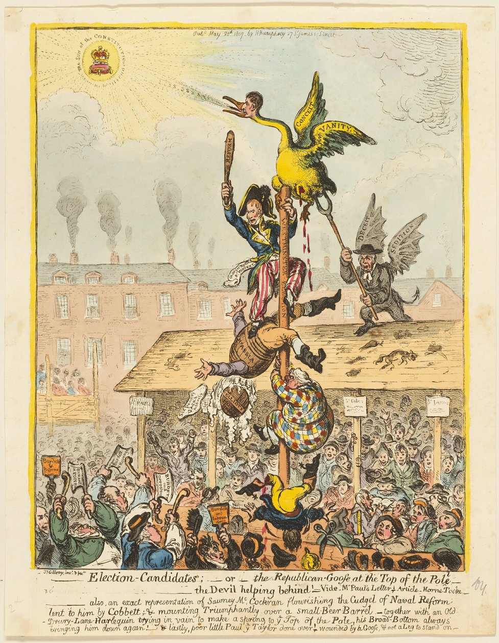 Választási jelöltek alkotó: James Gillray