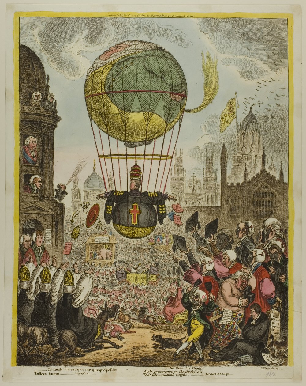 Ő irányítja a repülését alkotó: James Gillray