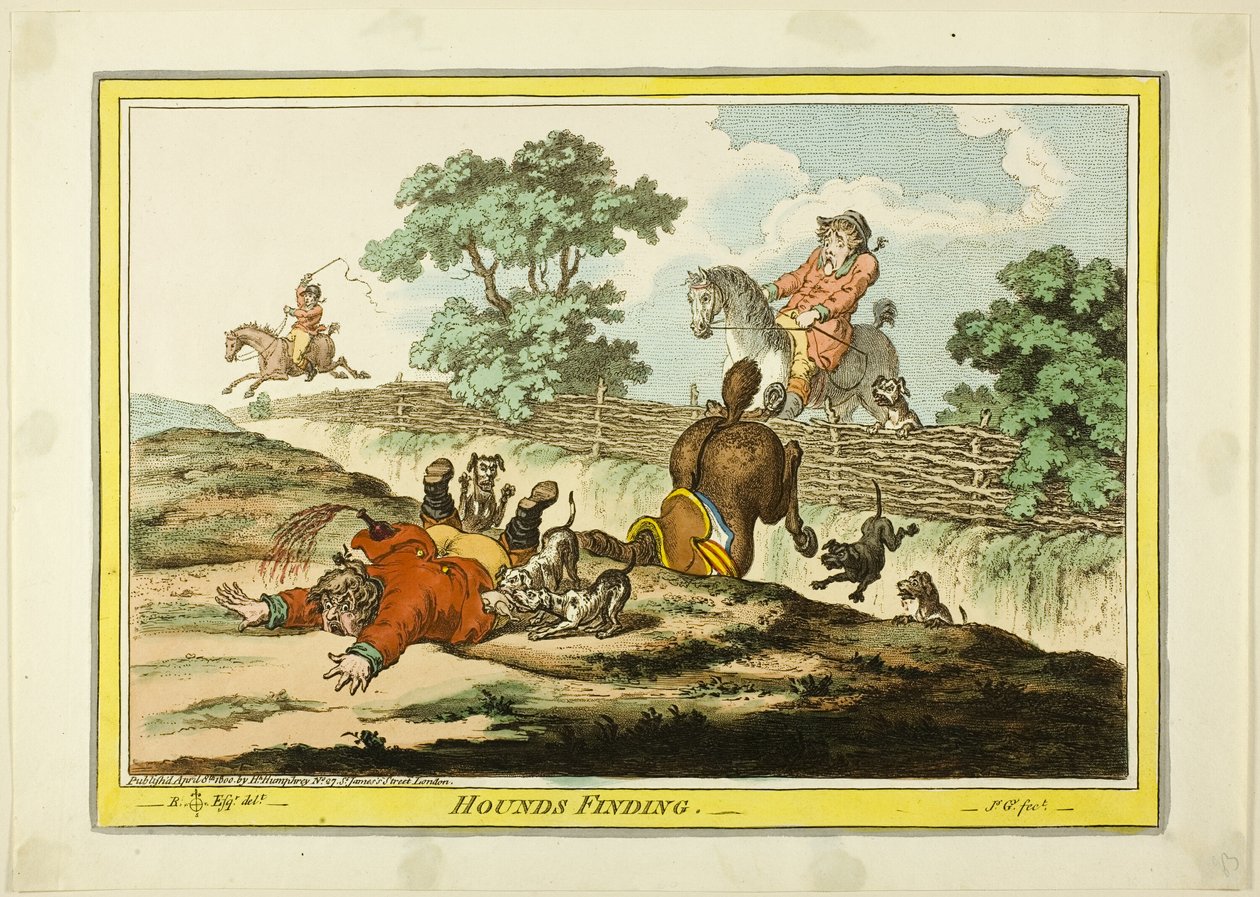 Hounds Finding alkotó: James Gillray