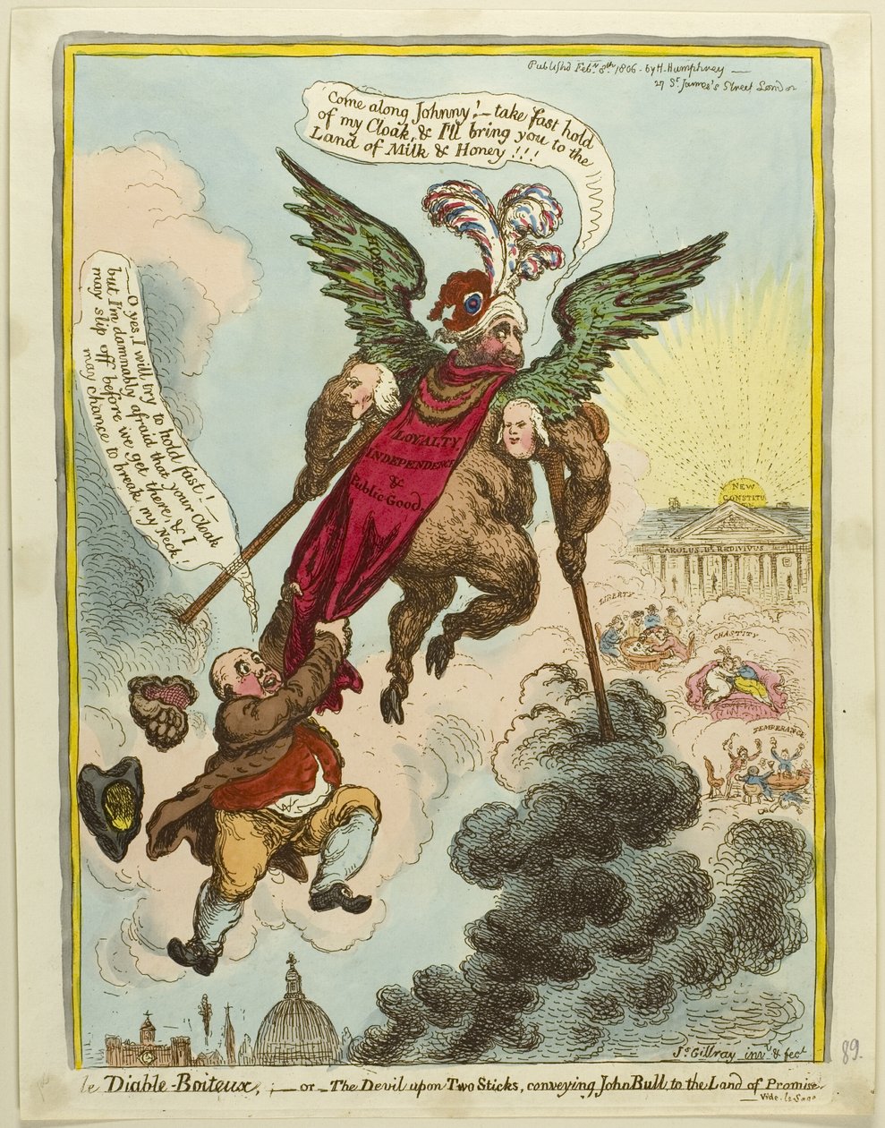 Az Ördög-Béna alkotó: James Gillray