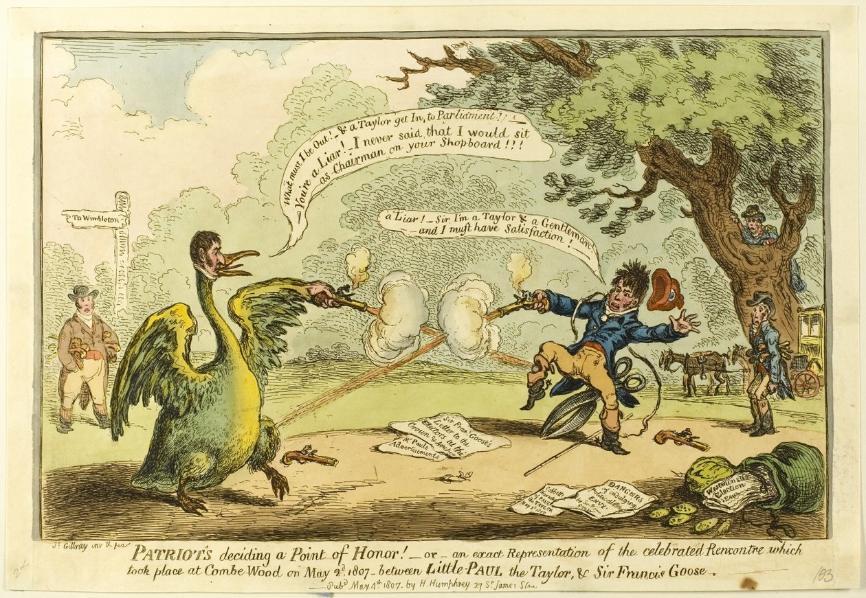 Hazafiak - döntő pont a becsület! alkotó: James Gillray
